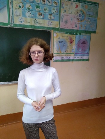 Интересная встреча с выпускницей школы Мариной Хромовой.